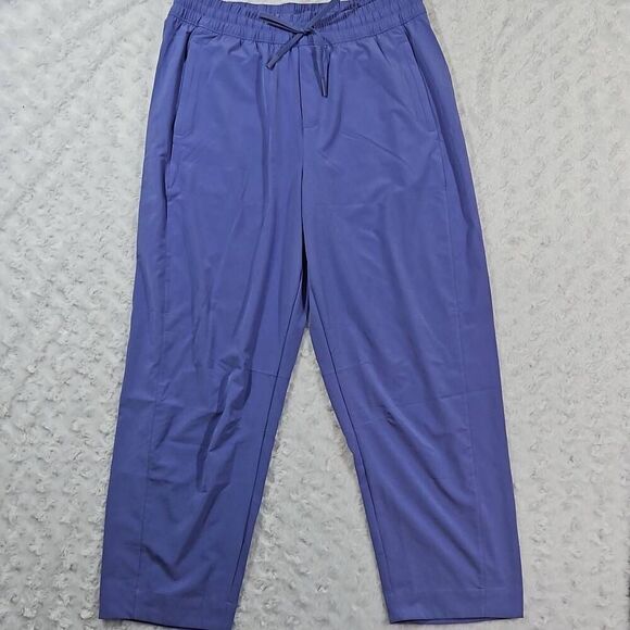 Athleta Size 10 NWOT Womens Arrival Straight Leg Ankle Lounge Pants Adonis Blue - Picture 3 of 11